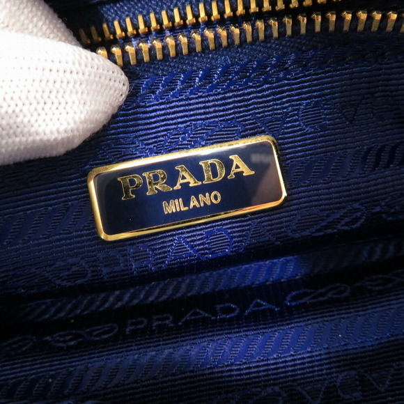 Prada Triangle Blue Pouch - Picture 8 of 10